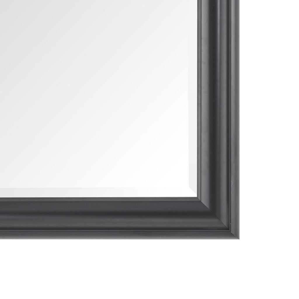 Miroir de sol encadré pleine longueur - Grand miroir rectangulaire sur pied, miroir intégral pour chambre et dressing