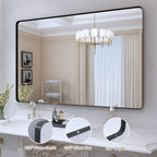 Miroir de salle de bain mural encadré