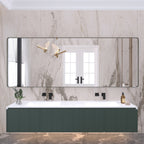 Miroir de salle de bain mural encadré