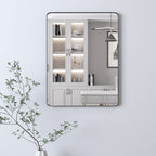 Miroir de salle de bain mural encadré