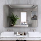 Miroir de salle de bain mural encadré