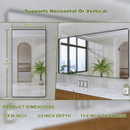 Miroir de salle de bain mural encadré