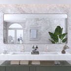 Miroir de salle de bain mural encadré