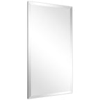 Miroir mural biseauté sans cadre à prisme - Carré/Rectangulaire - Transparent