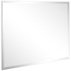 Miroir mural biseauté sans cadre à prisme - Carré/Rectangulaire - Transparent