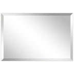 Miroir mural biseauté sans cadre à prisme - Carré/Rectangulaire - Transparent