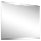 Miroir mural biseauté sans cadre à prisme - Carré/Rectangulaire - Transparent