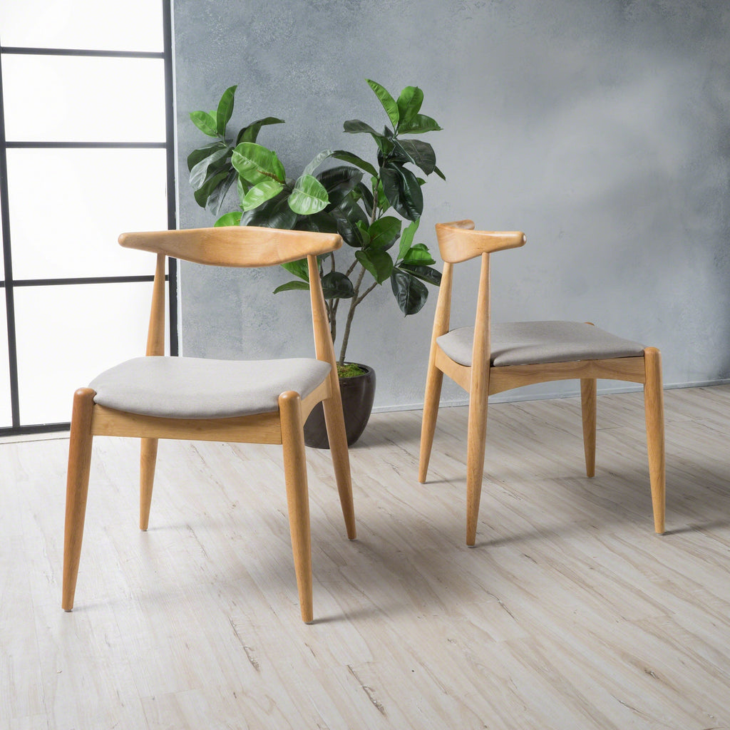 Chaises de salle à manger modernes du milieu du siècle Francie (lot de 2) par Christopher Knight Home - 20,50 l x 20,25 L x 29,75 H