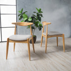 Chaises de salle à manger modernes du milieu du siècle Francie (lot de 2) par Christopher Knight Home - 20,50 l x 20,25 L x 29,75 H