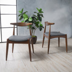 Chaises de salle à manger modernes du milieu du siècle Francie (lot de 2) par Christopher Knight Home - 20,50 l x 20,25 L x 29,75 H