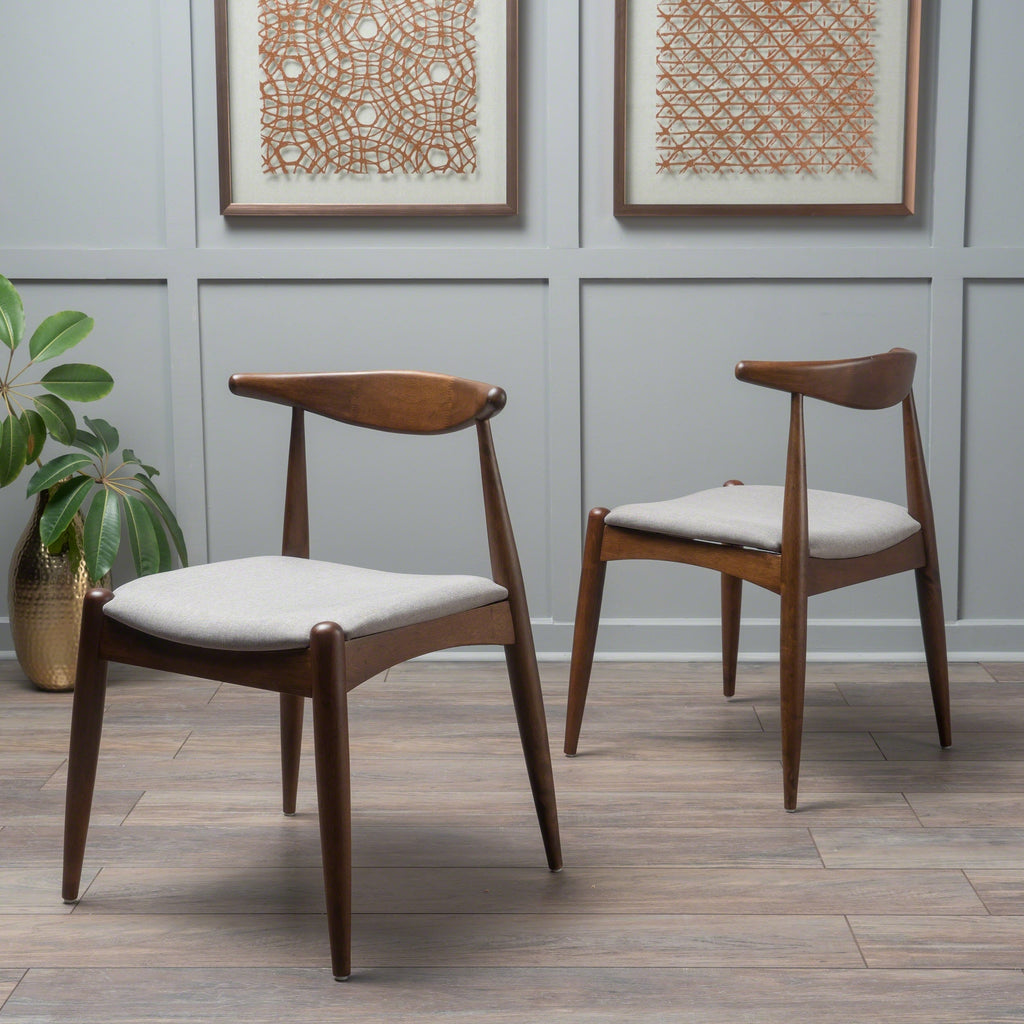 Chaises de salle à manger modernes du milieu du siècle Francie (lot de 2) par Christopher Knight Home - 20,50 l x 20,25 L x 29,75 H