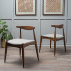 Chaises de salle à manger modernes du milieu du siècle Francie (lot de 2) par Christopher Knight Home - 20,50 l x 20,25 L x 29,75 H