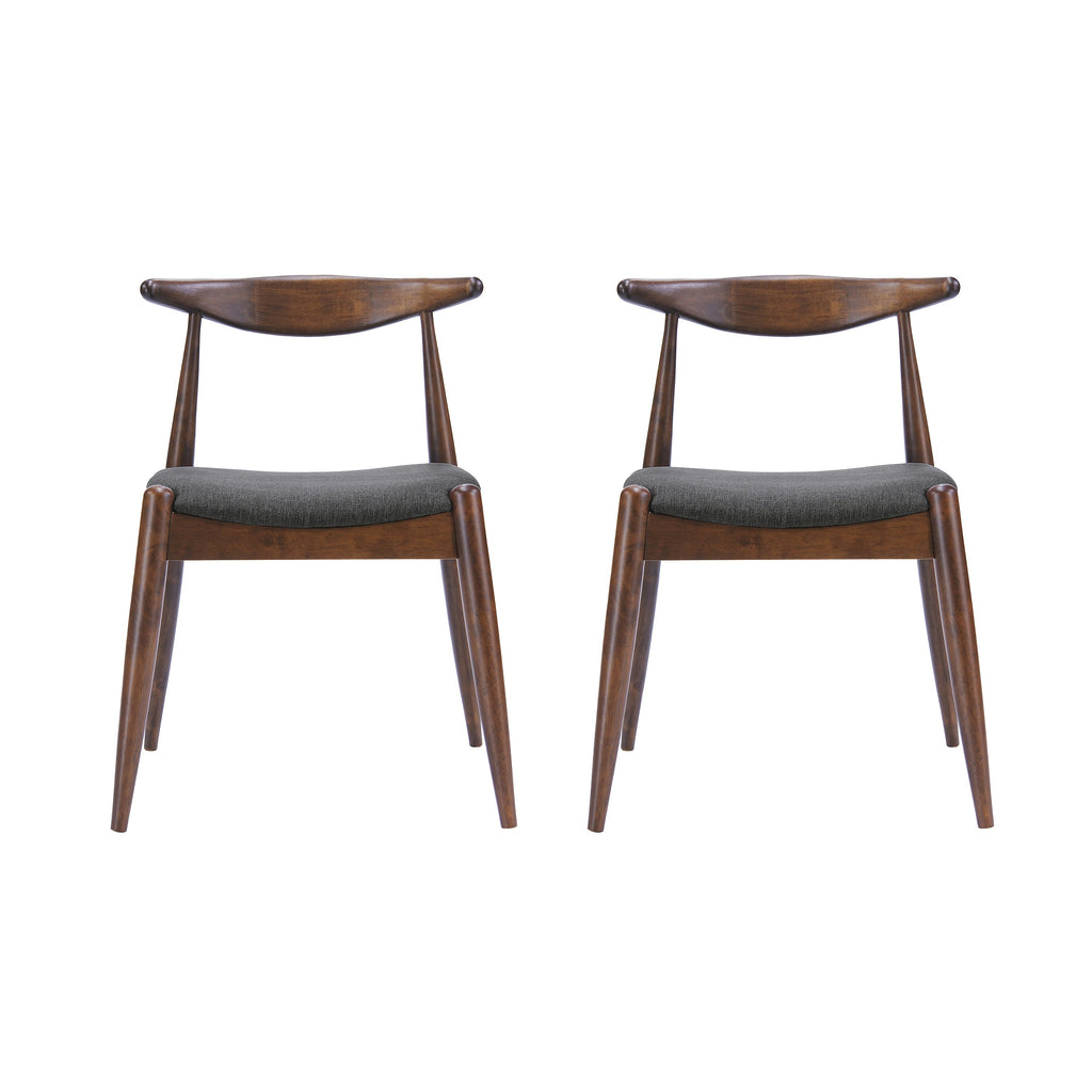 Chaises de salle à manger modernes du milieu du siècle Francie (lot de 2) par Christopher Knight Home - 20,50 l x 20,25 L x 29,75 H