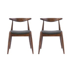 Chaises de salle à manger modernes du milieu du siècle Francie (lot de 2) par Christopher Knight Home - 20,50 l x 20,25 L x 29,75 H