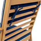 Ensemble de patio extérieur Freja 4 pièces en bois d'acacia côtier moderne avec coussins, par JONATHAN Y