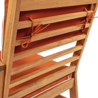 Ensemble de patio extérieur Freja 4 pièces en bois d'acacia côtier moderne avec coussins, par JONATHAN Y
