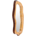 Miroir oblong en bois naturel Freja de Livabliss