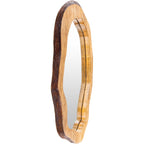Miroir oblong en bois naturel Freja de Livabliss