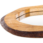 Miroir oblong en bois naturel Freja de Livabliss