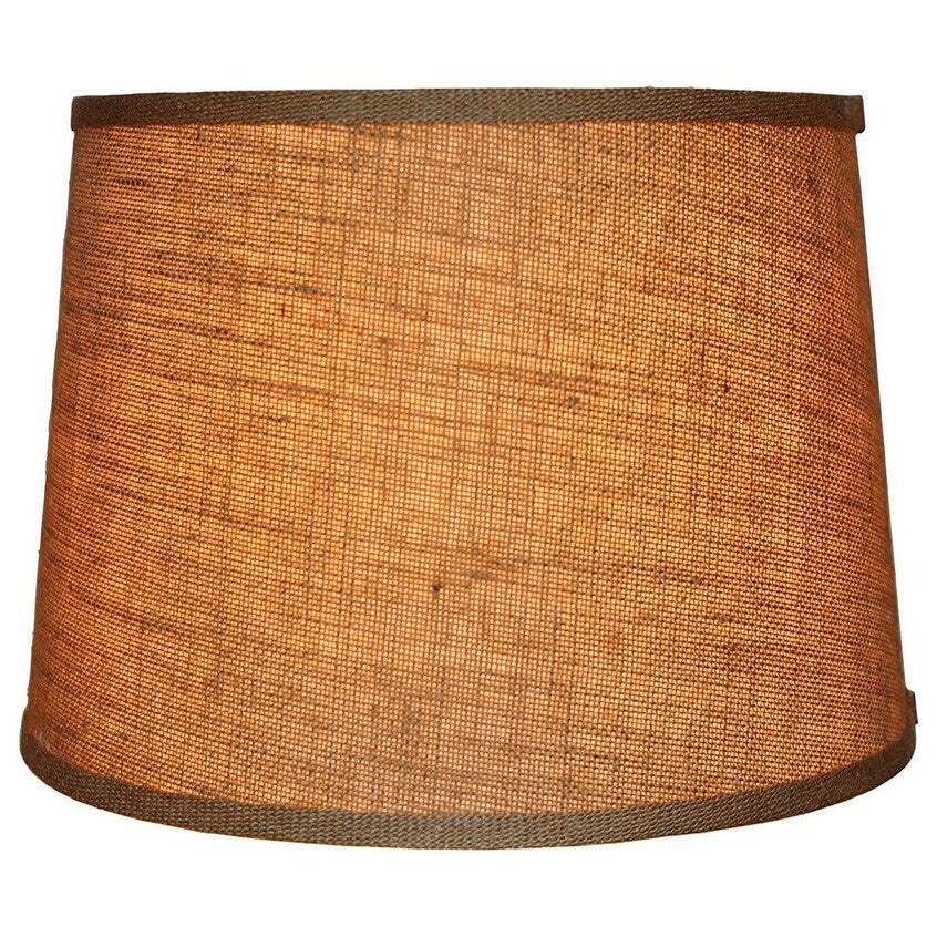 Abat-jour tambour en toile de jute, taille inférieure 12 à 16