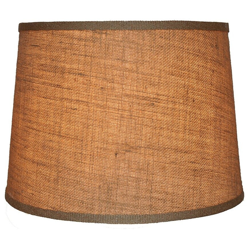 Abat-jour tambour en toile de jute, taille inférieure 12 à 16
