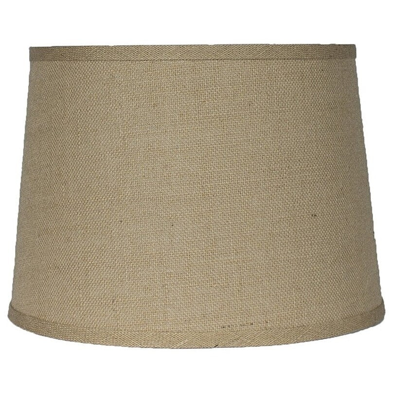 Abat-jour tambour en toile de jute, taille inférieure 12 à 16