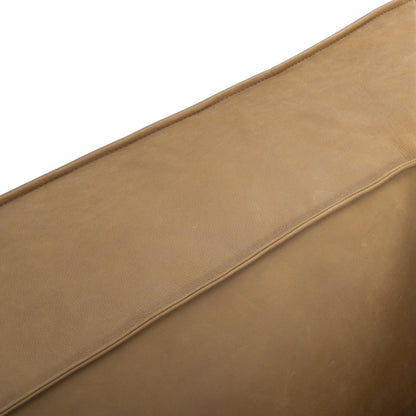 Canapé de salon UR en cuir aniline, canapé moderne en cuir véritable pour salon - 100 l x 43 P x 26,25 H