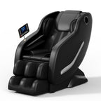 Fauteuil de massage complet, fauteuil inclinable à gravité zéro avec airbags, thermothérapie et haut-parleurs Hi-Fi, commande par écran tactile LCD