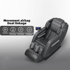 Fauteuil de massage complet du corps, fauteuil inclinable à gravité zéro, massage par thermothérapie, système de massage à air et techniques de shiatsu et de pétrissage