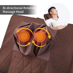 Fauteuil inclinable de massage complet du corps avec bascule et chauffage, réglage sur 5 angles, massage des hanches par airbag, pétrissage du cou