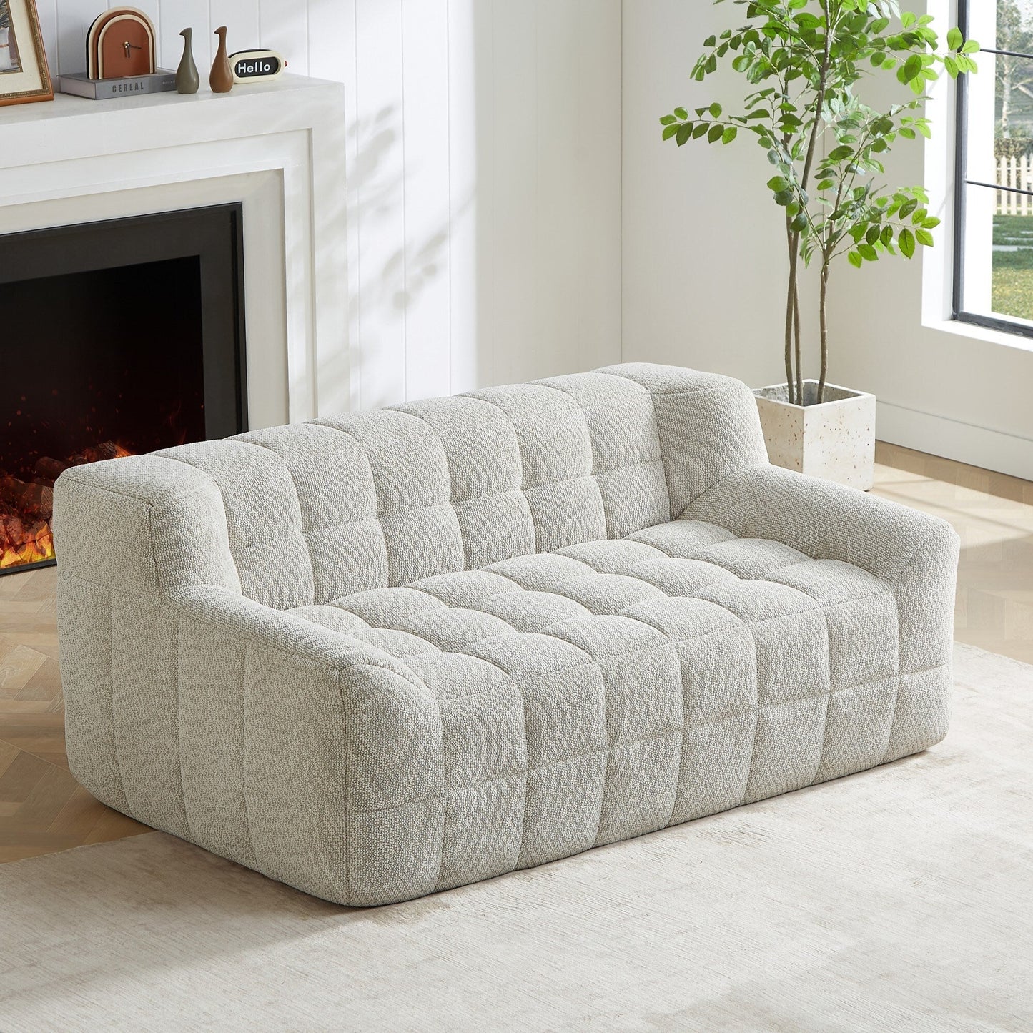 Canapé modulaire à compression complète de style simplifié