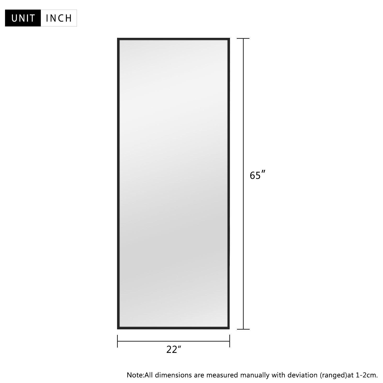 Miroir pleine longueur Grand miroir mural Miroir intégral
