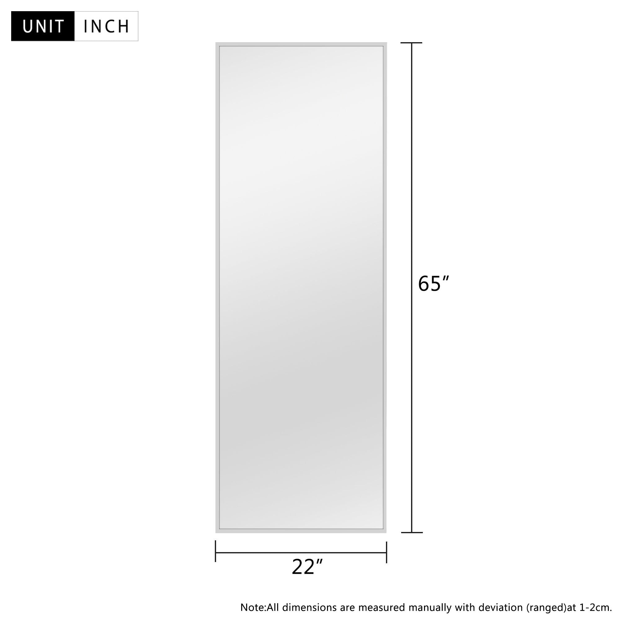 Miroir pleine longueur Grand miroir mural Miroir intégral