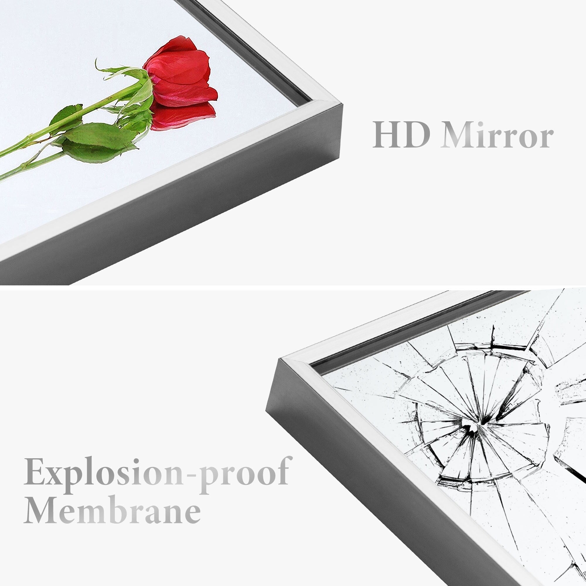 Miroir pleine longueur Grand miroir mural Miroir intégral