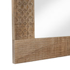 Miroir mural rustique en bois massif naturel Carina de Furniture of America