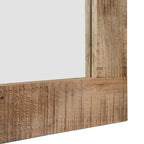 Miroir mural rustique en bois massif naturel Carina de Furniture of America