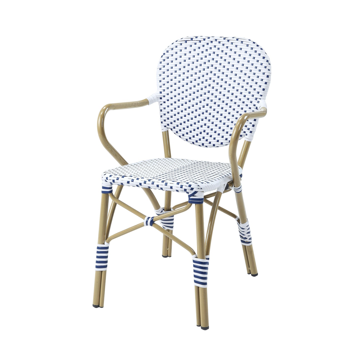 Ensemble bistrot d'extérieur en aluminium 3 pièces Courtnie French Country par Furniture of America