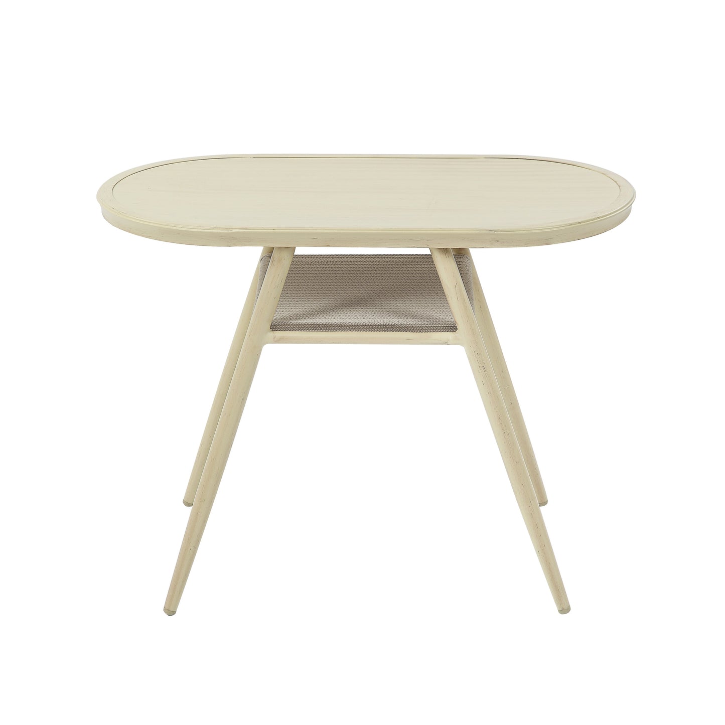 Ensemble bistrot d'extérieur 3 pièces en aluminium de style milieu du siècle, pour petits espaces, par Furniture of America