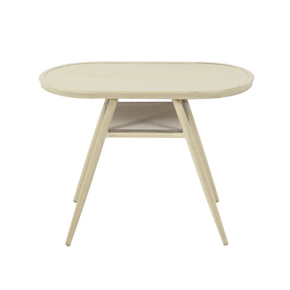 Ensemble bistrot d'extérieur 3 pièces en aluminium de style milieu du siècle, pour petits espaces, par Furniture of America