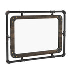 Miroir mural flottant en métal Revo Industrial de 31 pouces par Furniture of America