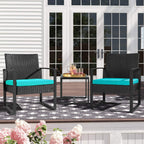 Ensemble de 3 chaises de patio Furniwell avec table basse