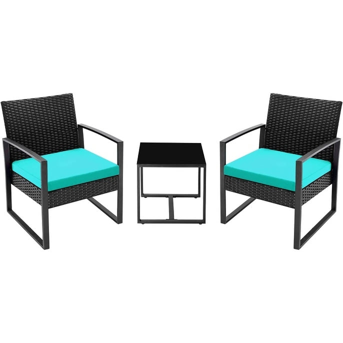 Ensemble de 3 chaises de patio Furniwell avec table basse