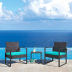 Ensemble de 3 chaises de patio Furniwell avec table basse