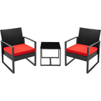 Ensemble de 3 chaises de patio Furniwell avec table basse