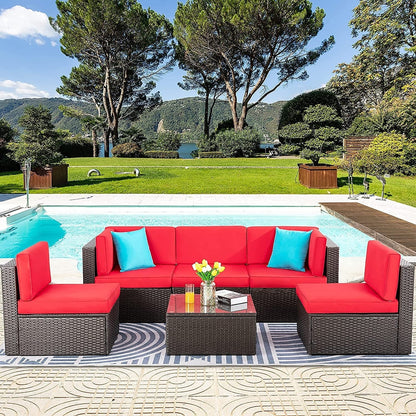 Ensemble de meubles de patio Futzca 6 pièces