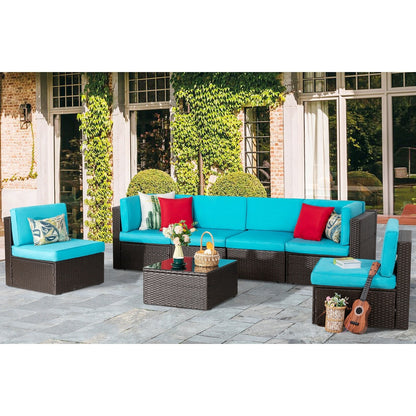 Ensemble de meubles de jardin Futzca 7 pièces