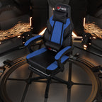 Chaise de bureau gaming Futzca en cuir synthétique avec appui-tête, repose-pieds et support lombaire massant