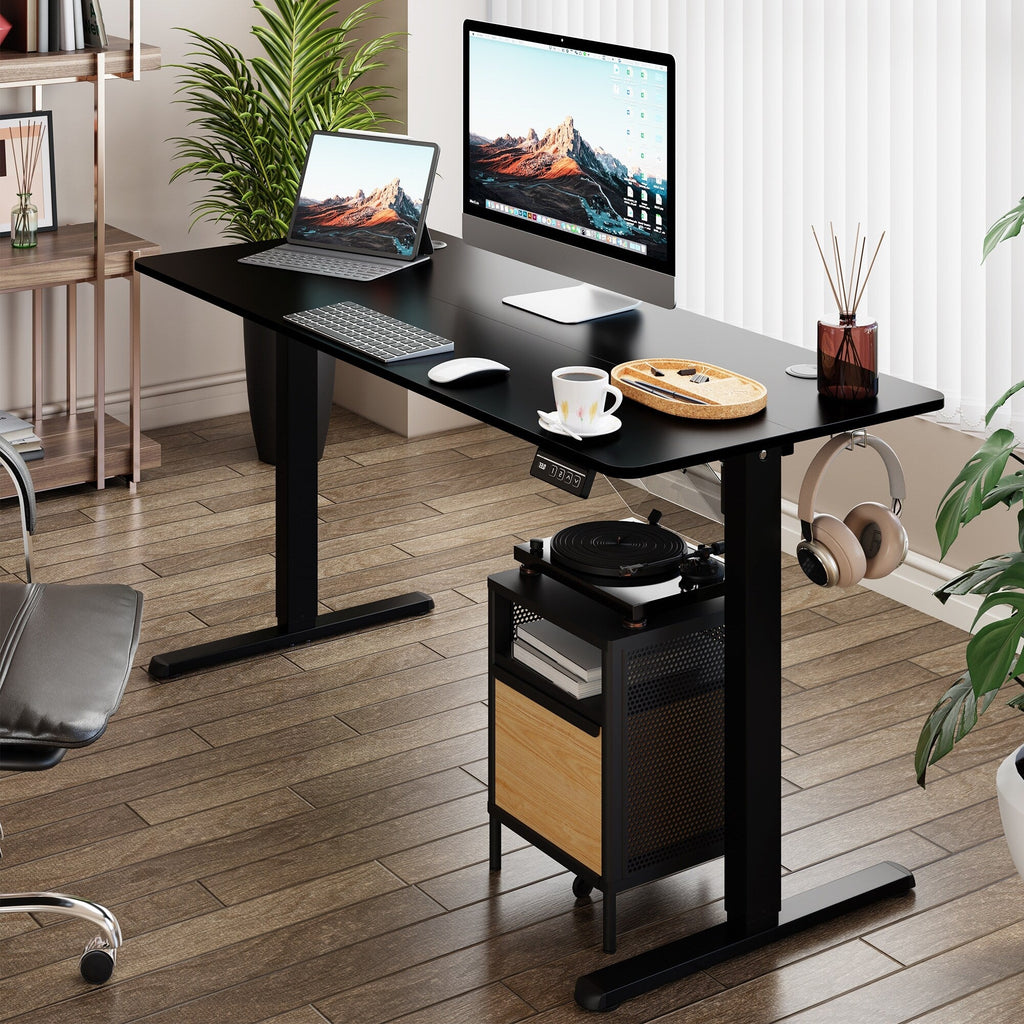 Bureau debout électrique réglable en hauteur Futzca avec panneau d'épissure