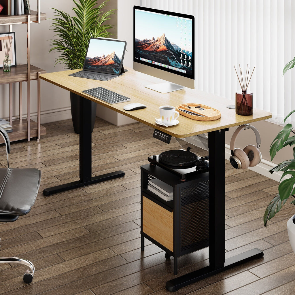 Bureau debout électrique réglable en hauteur Futzca avec panneau d'épissure