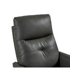 GDFStudio - Fauteuil inclinable Alexander en cuir reconstitué avec appui-tête et repose-pieds réglables, pivotant à 360 degrés